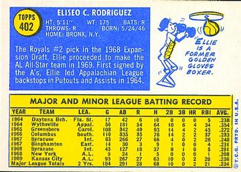 Ellie Rodriguez  baseball card collectible - Main Image 2