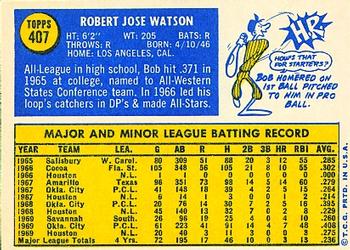 Bob Watson  baseball card collectible - Main Image 2