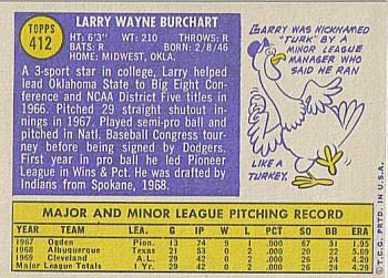Larry Burchart  baseball card collectible - Main Image 2