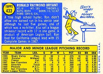 Ron Bryant  baseball card collectible - Main Image 2