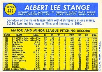 Lee Stange  baseball card collectible - Main Image 2