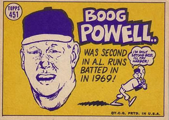 Boog Powell  baseball card collectible - Main Image 2