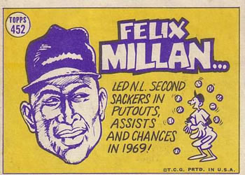 Felix Millan  baseball card collectible - Main Image 2