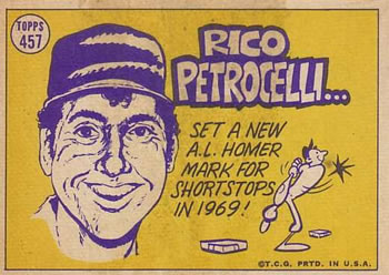 Rico Petrocelli  baseball card collectible - Main Image 2