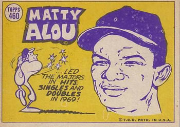 Matty Alou  baseball card collectible - Main Image 2