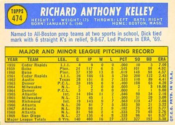 Dick Kelley  baseball card collectible - Main Image 2