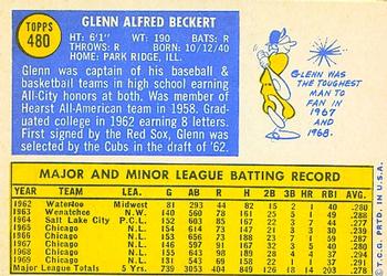 Glenn Beckert  baseball card collectible - Main Image 2