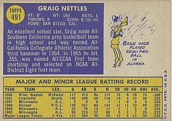 Graig Nettles  baseball card collectible - Main Image 2