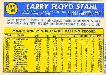 Larry Stahl  baseball card collectible - Main Image 2