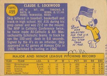 Skip Lockwood  baseball card collectible - Main Image 2
