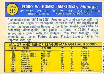 Preston Gomez  baseball card collectible - Main Image 2