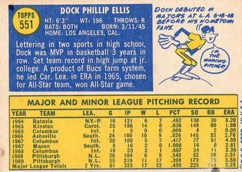 Dock Ellis  baseball card collectible - Main Image 2