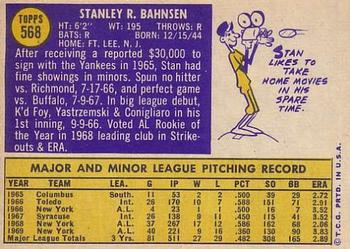 Stan Bahnsen  baseball card collectible - Main Image 2