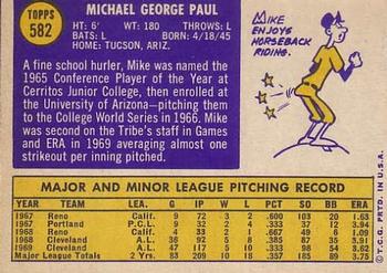 Mike Paul  baseball card collectible - Main Image 2