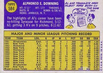 Al Downing  baseball card collectible - Main Image 2