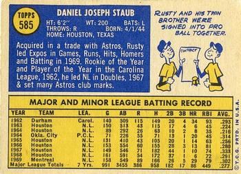 Rusty Staub  baseball card collectible - Main Image 2