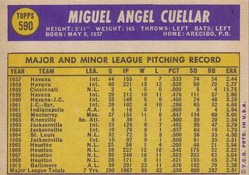 Mike Cuellar  baseball card collectible - Main Image 2