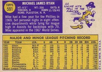 Mike Ryan  baseball card collectible - Main Image 2