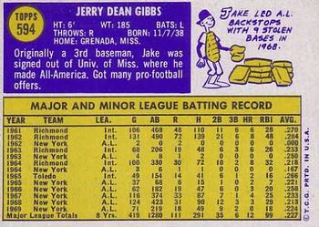 Jake Gibbs  baseball card collectible - Main Image 2