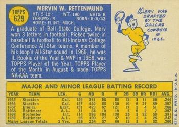 Merv Rettenmund  baseball card collectible - Main Image 2