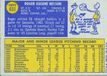 Roger Nelson  baseball card collectible - Main Image 2