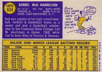 Bud Harrelson  baseball card collectible - Main Image 2
