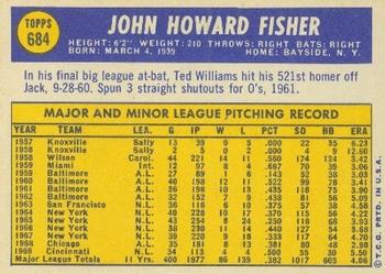 Jack Fisher  baseball card collectible - Main Image 2