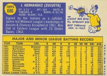 Jackie Hernandez  baseball card collectible - Main Image 2