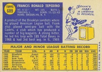 Frank Tepedino  baseball card collectible - Main Image 2