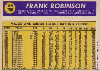 Frank Robinson  baseball card collectible - Main Image 2