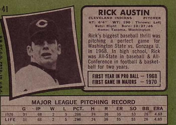 Rick Austin  baseball card collectible - Main Image 2