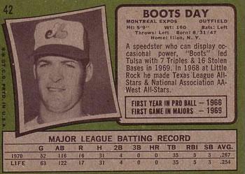 Boots Day  baseball card collectible - Main Image 2