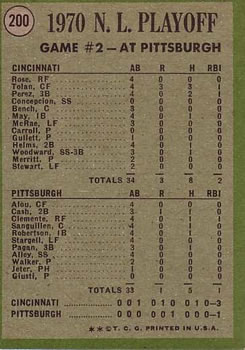 1970 N.L. Playoffs Game 2: Tolan Scores For Third Time!  baseball card collectible - Main Image 2