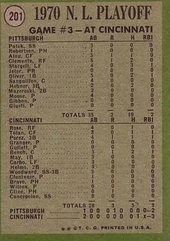 1970 N.L. Playoffs Game 3: Cline Scores Winning Run!  baseball card collectible - Main Image 2