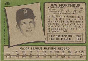 Jim Northrup  baseball card collectible - Main Image 2