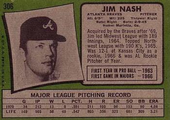 Jim Nash  baseball card collectible - Main Image 2