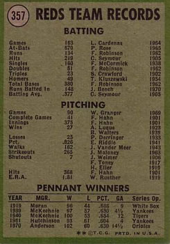 Cincinnati Reds  baseball card collectible - Main Image 2