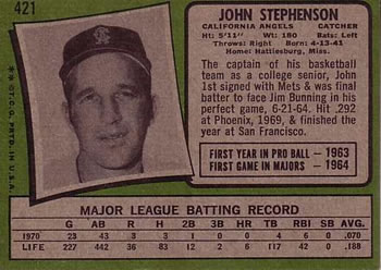 John Stephenson  baseball card collectible - Main Image 2