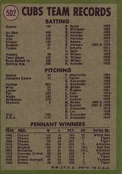 Chicago Cubs  baseball card collectible - Main Image 2