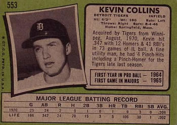 Kevin Collins  baseball card collectible - Main Image 2
