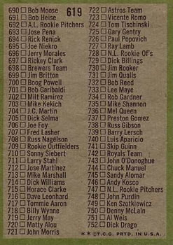 Checklist: 644-752  baseball card collectible - Main Image 2