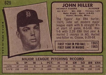 John Hiller  baseball card collectible - Main Image 2