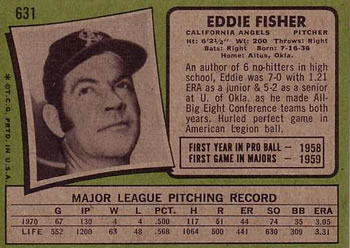 Eddie Fisher  baseball card collectible - Main Image 2