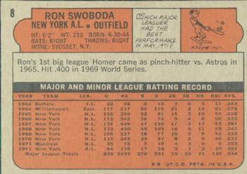 Ron Swoboda  baseball card collectible - Main Image 2