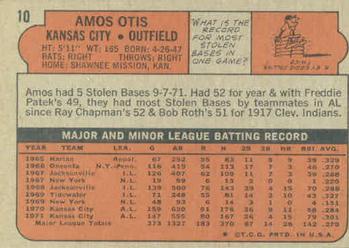 Amos Otis  baseball card collectible - Main Image 2