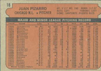 Juan Pizarro  baseball card collectible - Main Image 2