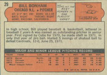 Bill Bonham  baseball card collectible - Main Image 2