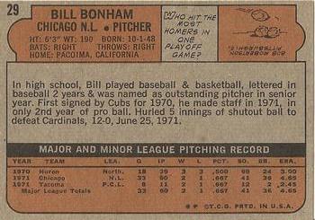 Bill Bonham  baseball card collectible - Main Image 2