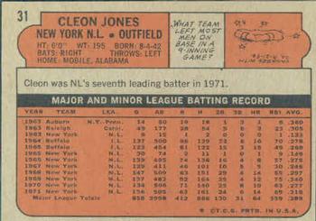 Cleon Jones  baseball card collectible - Main Image 2