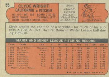 Clyde Wright  baseball card collectible - Main Image 2